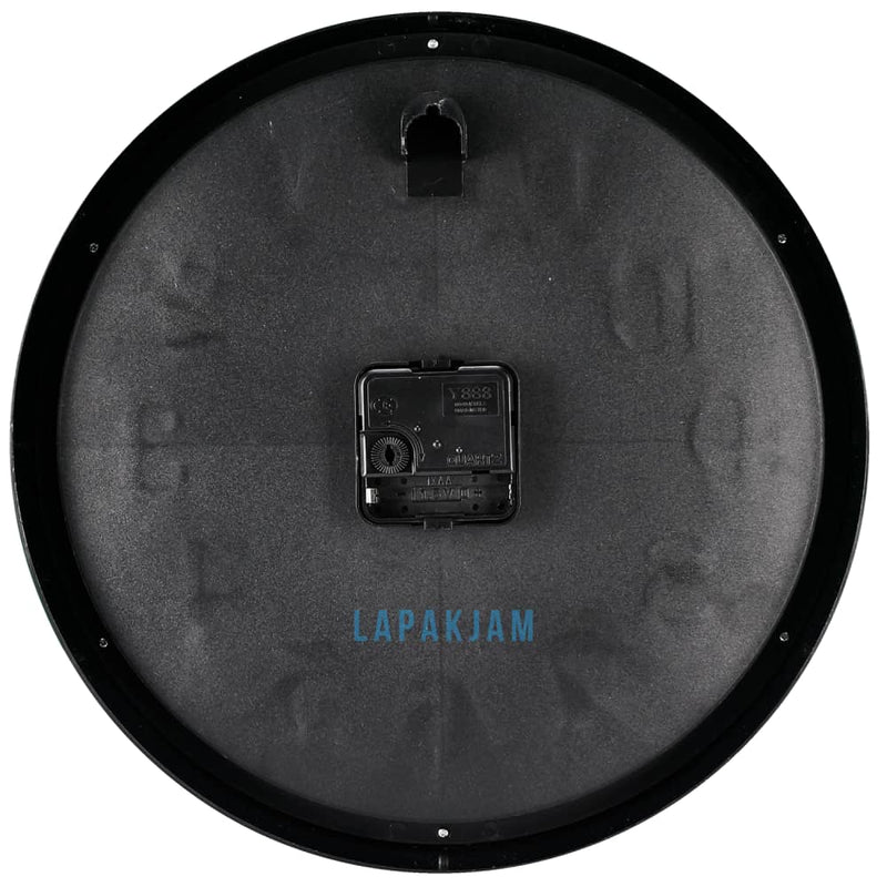 Jam Dinding Analog Polos Minimalis Edison Hitam JDEDISEDW319T31HIT