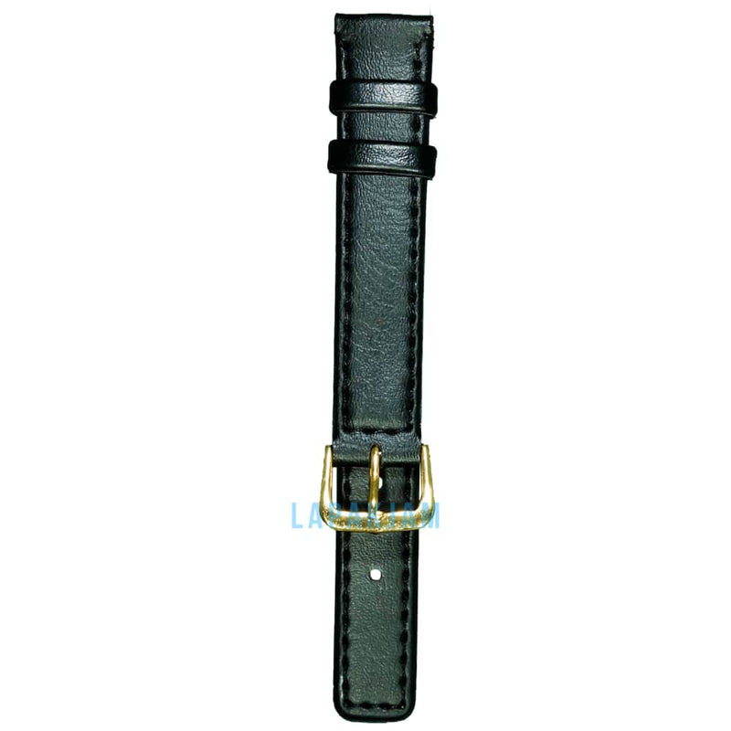 Tali Jam Tangan Kulit Alba AL-241-16 Ukuran 16 mm Hitam