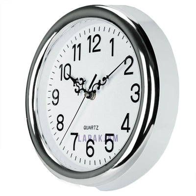 Jam Dinding Analog Polos Minimalis I&F Silver JDI&FIF-8956PSIL