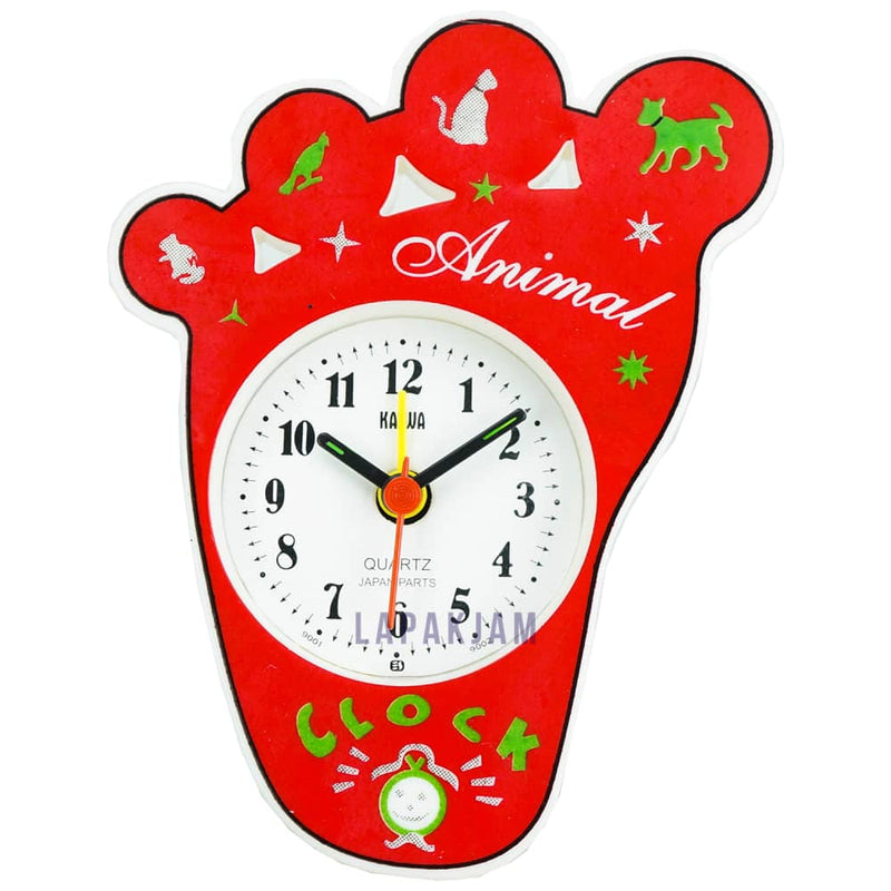 Jam Weker Analog Karakter Anak Esa Merah WE20KAI01ER
