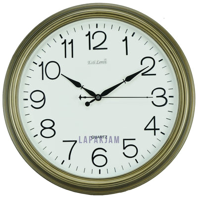 Jam Dinding Analog Polos Minimalis Estiloren Gold JD45T221DMGOL