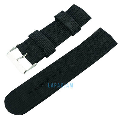 Tali Jam Tangan Kanvas/Kain Polos Fashion Tidak ada Merk Hitam TA016NYLO24HIT