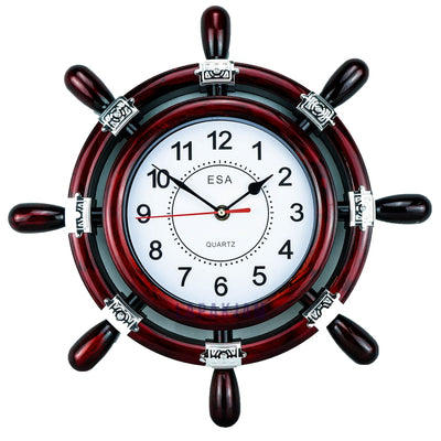 Jam Dinding Analog Nuansa Nakhoda Jangkar Esa Coklat JD0113ESAE30CO
