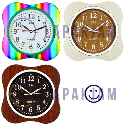 Jam Dinding Analog Polos Minimalis Esa Rainbow Hijau JDESA192RAIHIJ
