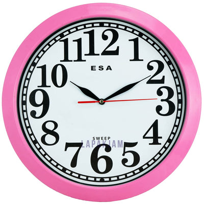 Jam Dinding Analog Polos Minimalis Esa Pink JD0043ESA333PI