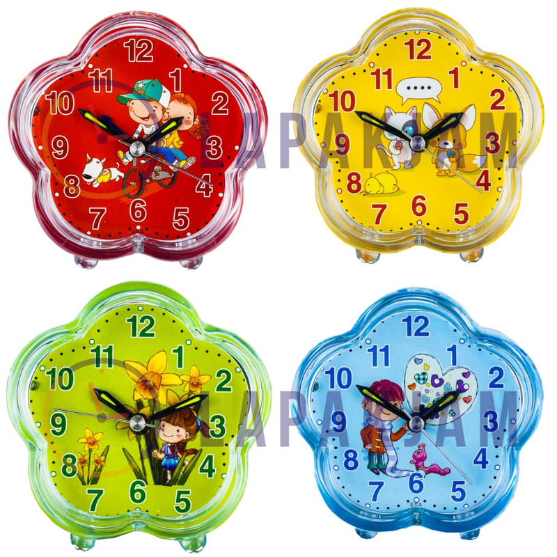 Jam Weker Analog Polos Minimalis Esa Merah WEESA3203MER