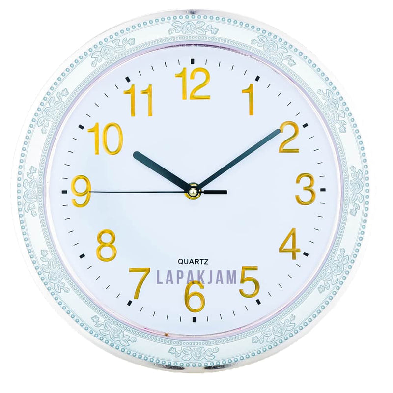 Jam Dinding Analog Polos Minimalis Esa Putih JDESLD6936LCHR