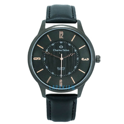 Jam Tangan Analog Formal Charles Delon Hitam 1 JACHARCDM5203KHIT