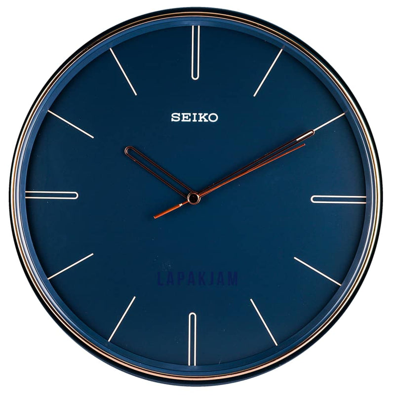 Jam Dinding Analog Polos Minimalis Seiko Navy JDSEQX739LNAV