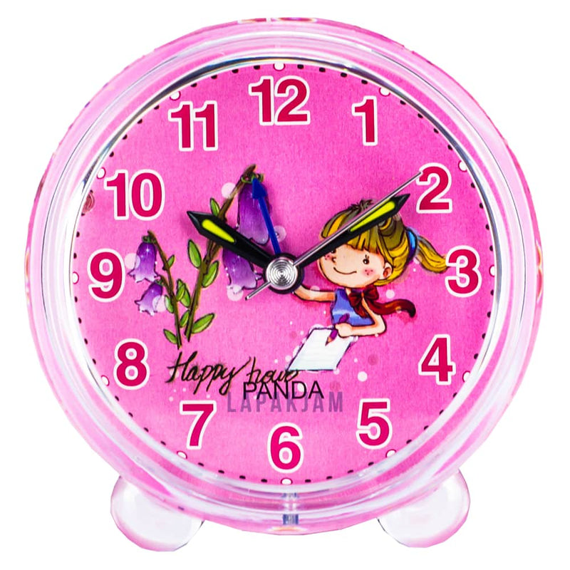 Jam Weker Analog Polos Minimalis Esa Pink WEESA3202PIN