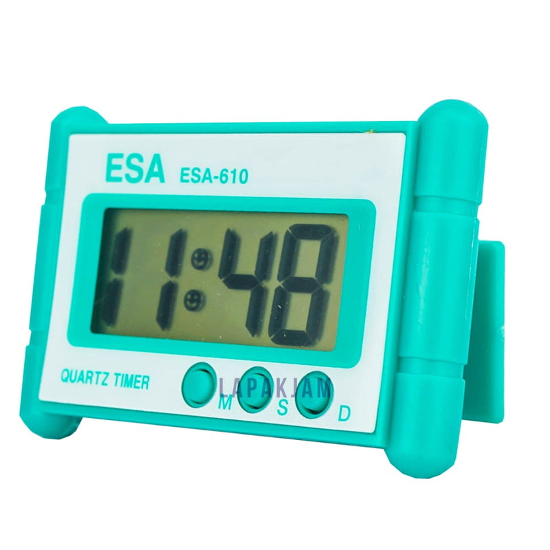 Jam Mobil Digital Polos Minimalis Esa Hijau JMES61HIJ