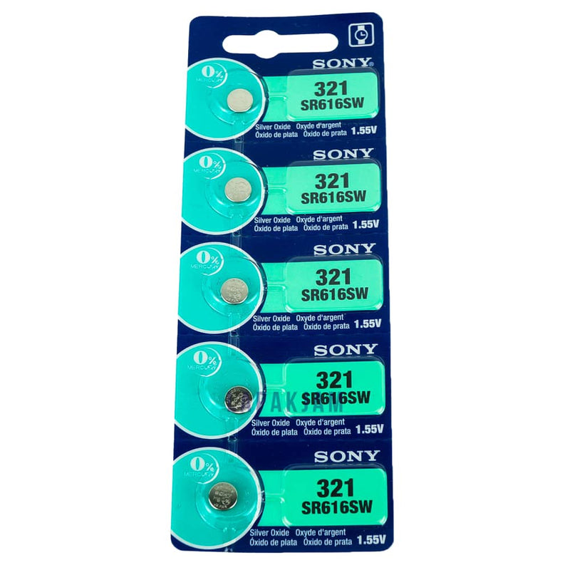 Baterai Jam Tangan Polos Sony Silver BASO321S616SW
