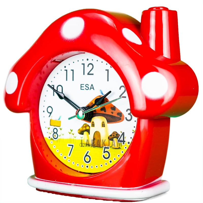 Jam Weker Analog Polos Minimalis Esa Merah WEES110MER