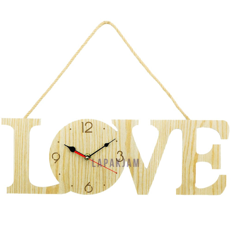 Jam Dinding Analog Polos Minimalis Vintage Love 2 JDVIAH-012LOV2