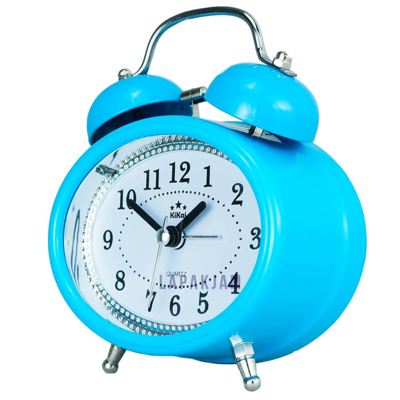 Jam Weker Analog Polos Minimalis Esa Biru WEES833BBIR