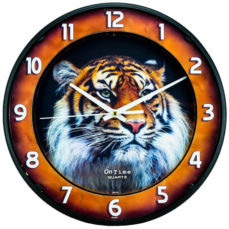 Jam Dinding Analog Animal Ontime Orange JDTI234MEHA