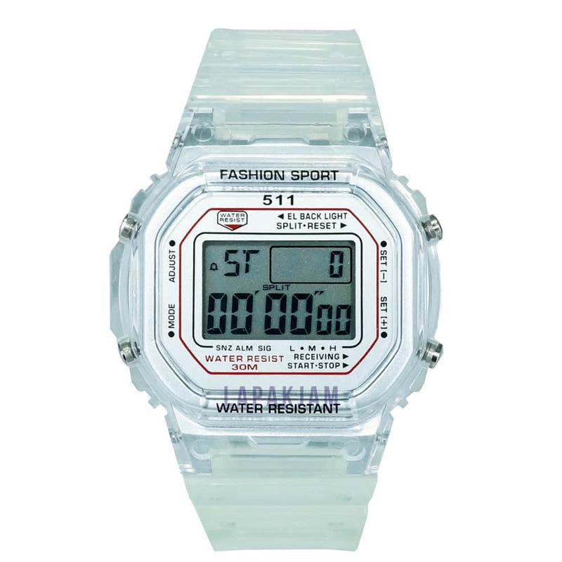 Jam Tangan Digital Sporty 511-KT210 Putih Putih JA511-K210DTPUT