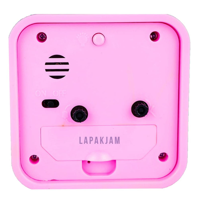 Jam Weker Analog Polos Minimalis Esa Pink WEESA3200PIN