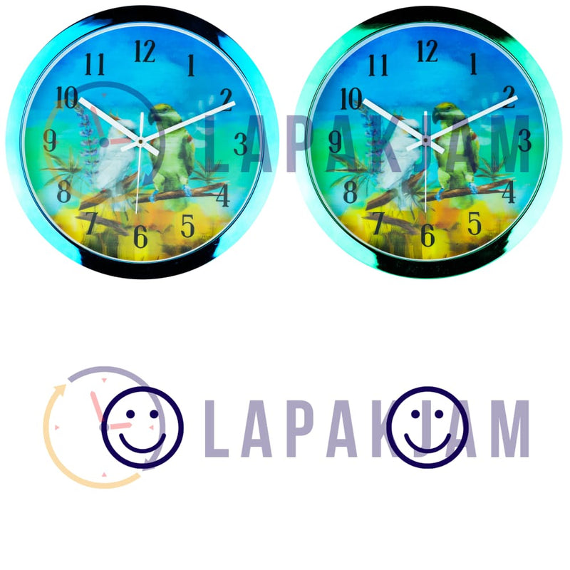 Jam Dinding Analog Animal Pioneer Biru JD75213TD-1LBL