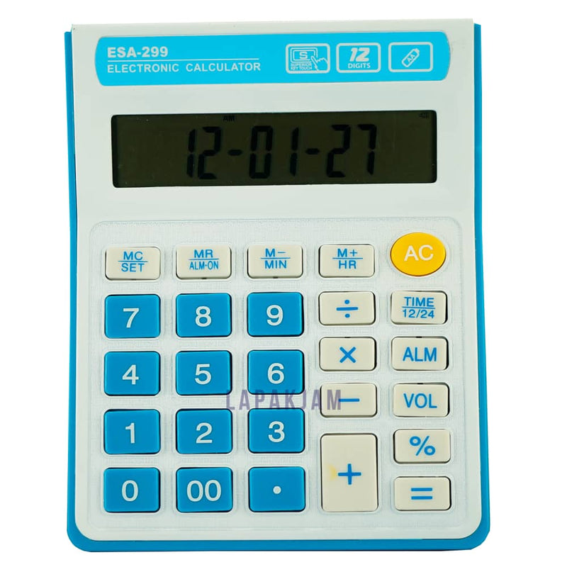 Kalkulator Basic Polos Esa Biru KL709BR12IG