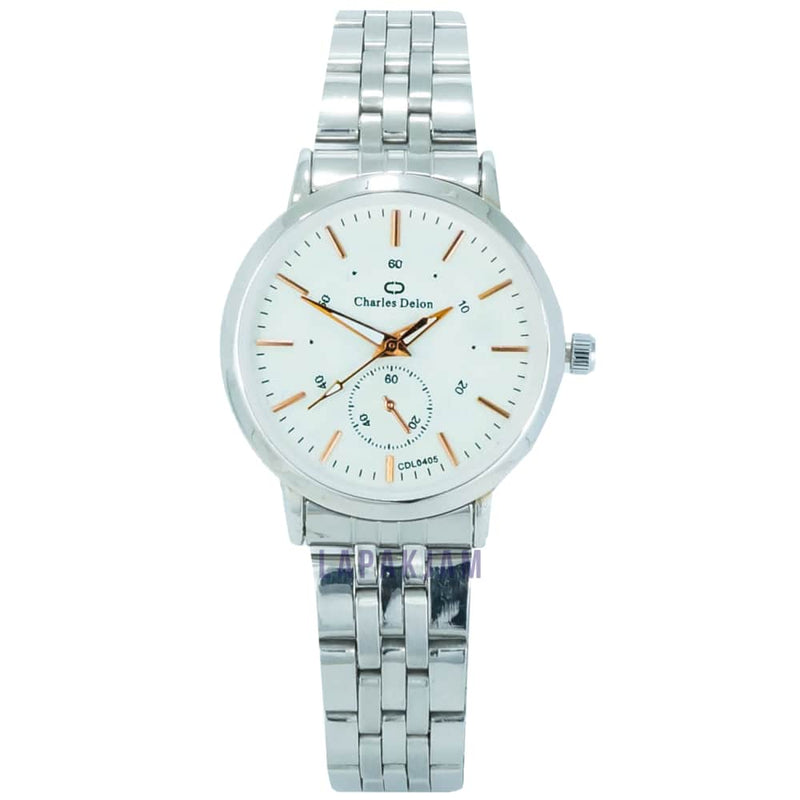 Jam Tangan Analog Formal Charles Delon Gold JACHARWCCDL0405RPBGOL