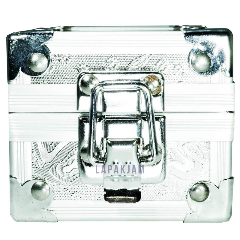 Kotak Jam Tangan Peti Almu K-43 Silver Kecil