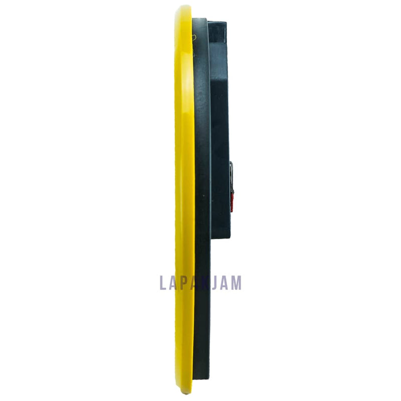 Jam Dinding Analog Polos Minimalis Piorus Kuning JDPI818KUN