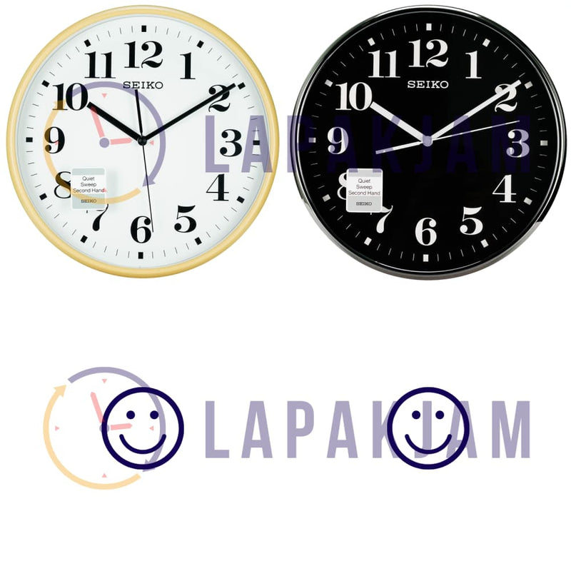 Jam Dinding Analog Polos Minimalis Seiko Cream JDSEIKQXA697ACRE