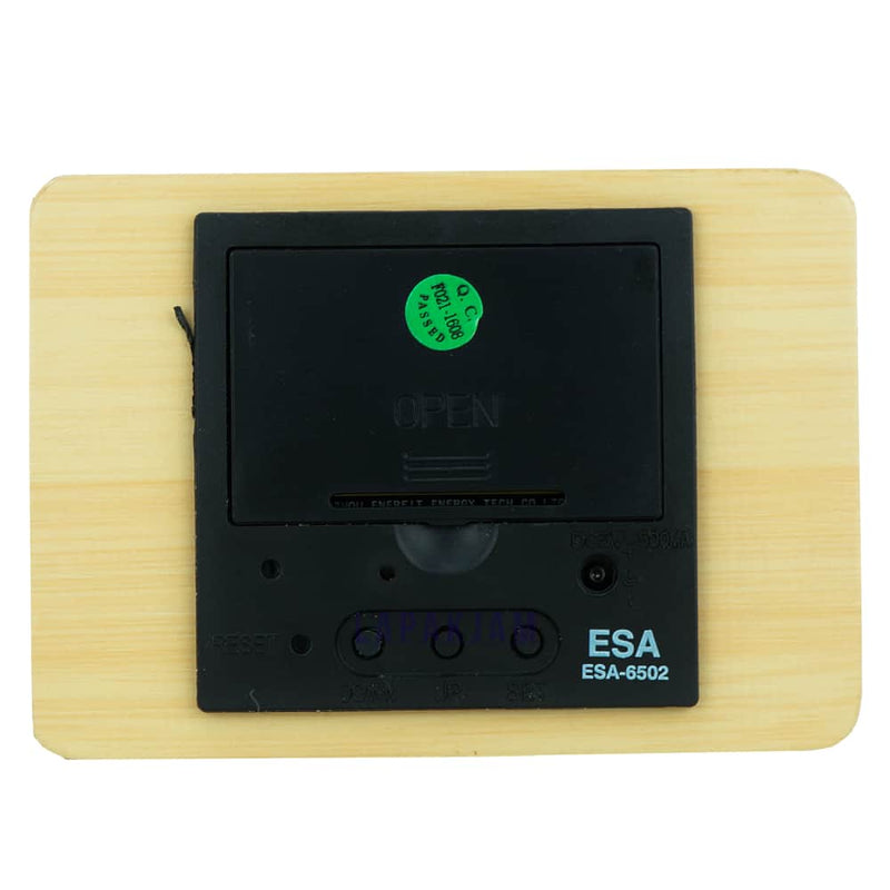 Jam Weker Digital Polos Minimalis Esa Kayu WE10ESA02GTYU