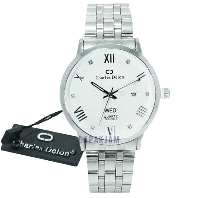 Jam Tangan Analog Formal Charles Delon Silver 1 JACHARWCCDG0302CDRPBSIL