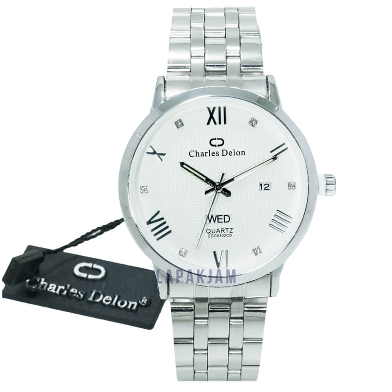 Jam Tangan Analog Formal Charles Delon Silver 1 JACHARWCCDG0302CDRPBSIL