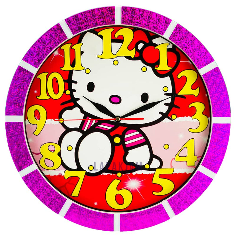 Jam Dinding Analog Karakter Anak Esa Pink JDESA342HKPIN