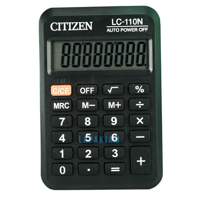 Kalkulator Basic Polos Citizen Hitam KLCILC110N8D