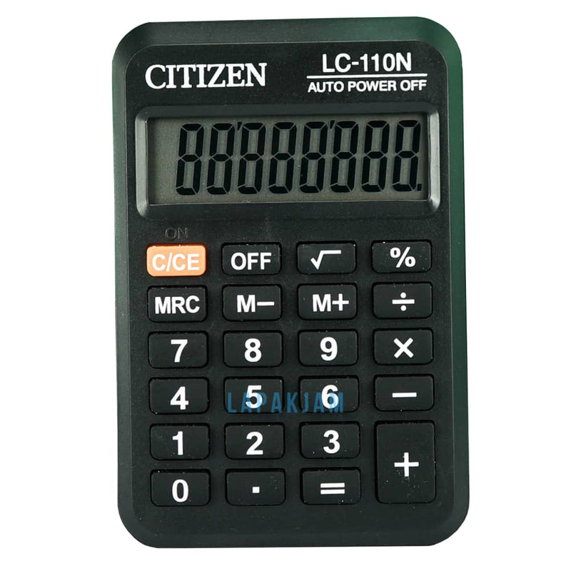 Kalkulator Basic Polos Citizen Hitam KLCILC110N8D