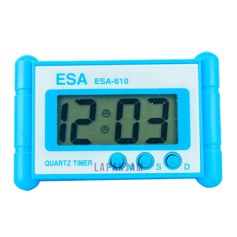 Jam Mobil Digital Polos Minimalis Esa Biru JMES61BIR