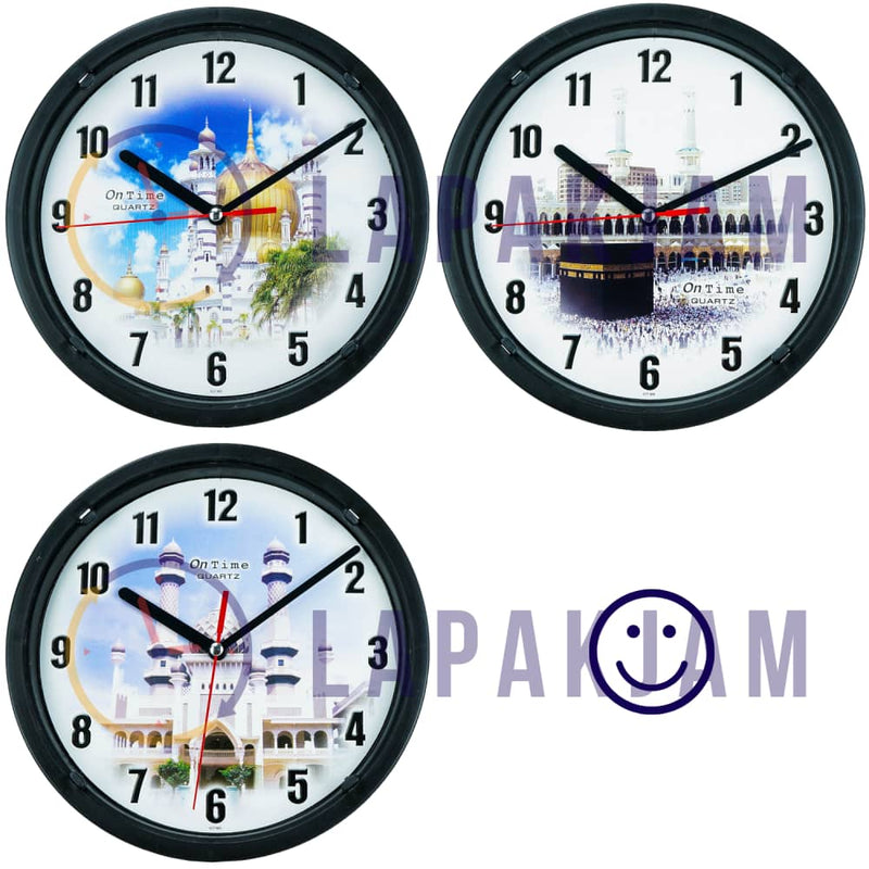 Jam Dinding Meja Nuansa Islami Ontime Mesjid M7 JDON1917-M7