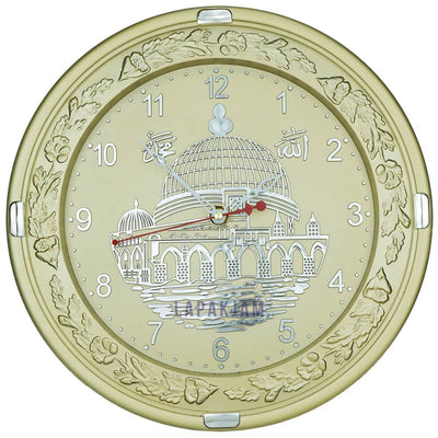 Jam Dinding Analog Nuansa Islami Esa Gold JD63ESA307GL