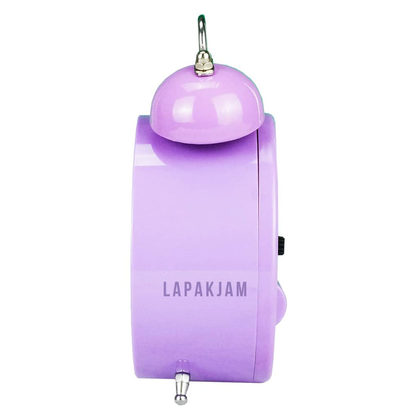 Jam Weker Analog Polos Minimalis Kikai ungu WEKIKAKK610DUNG