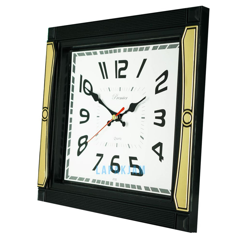 Jam Dinding Analog Polos Minimalis Premier Gold JD43PRE32BLE