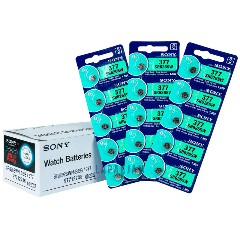 Baterai Jam Tangan Polos Sony Silver BASO377S626SW
