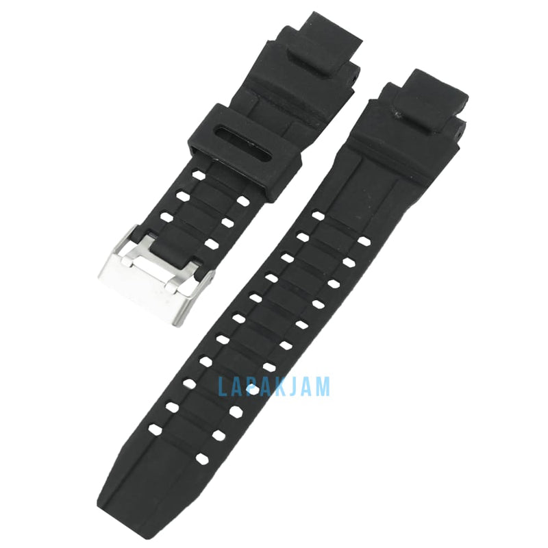Tali Jam Tangan Karet Polos Fashion Tidak ada Merk Hitam TA15KAR44IT