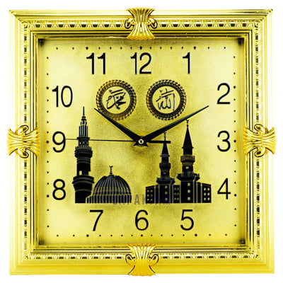 Jam Dinding Analog Nuansa Islami Esa Gold JDES438GGOL