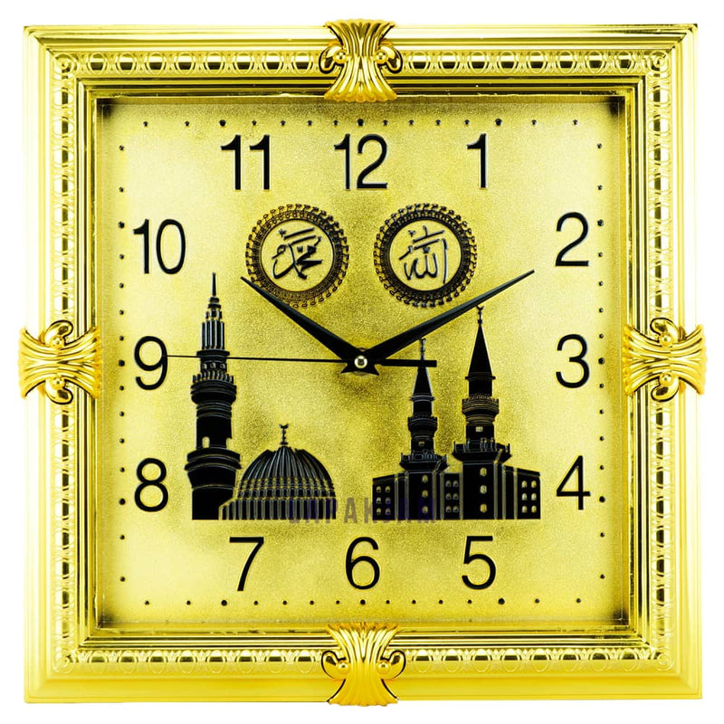 Jam Dinding Analog Nuansa Islami Esa Gold JDES438GGOL