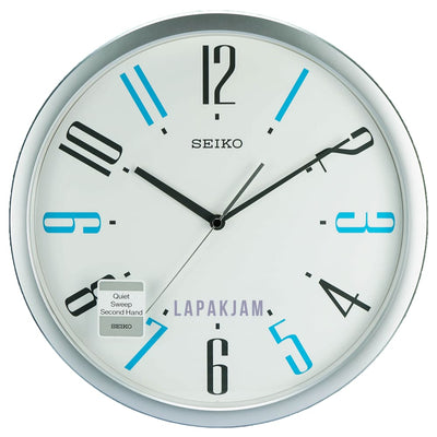 Jam Dinding Analog Polos Minimalis Seiko Silver JDSEQXA-79SSIL