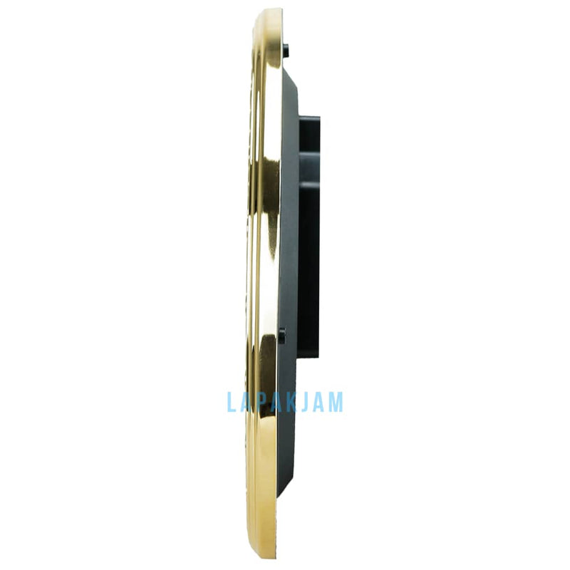 Jam Dinding Analog Kaligrafi Pioneer Gold JDPICR028PART1