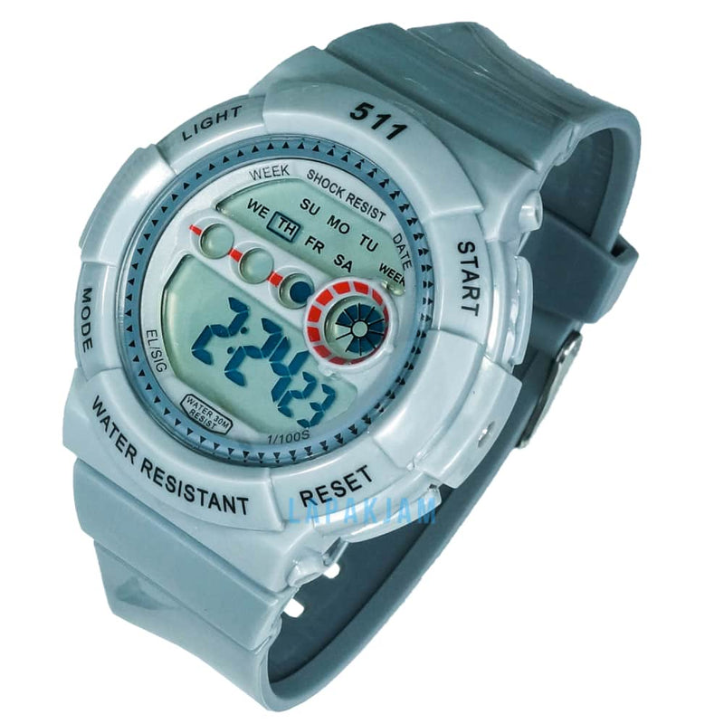 Jam Tangan Digital Sporty 511-B1 Abu Abu JA511B1DABU
