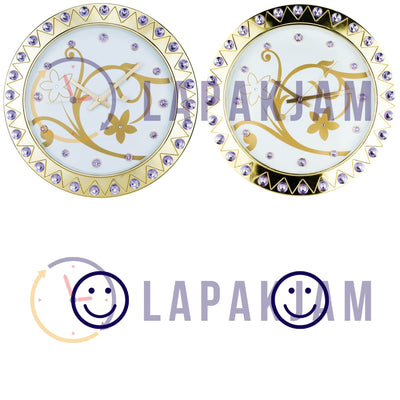Jam Dinding Analog Polos Minimalis Esa Gold JDESS-943GOL