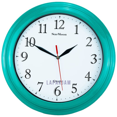 Jam Dinding Analog Polos Minimalis Starmoon Hijau JDST2022HIJ