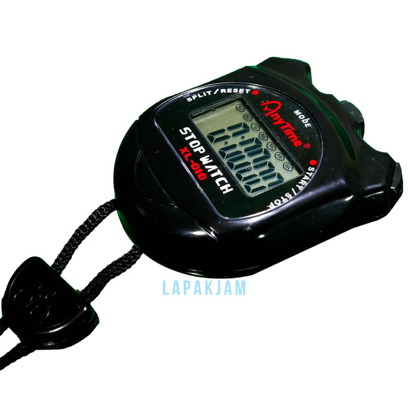 Stopwatch Anytime XL-010 Hitam Merah