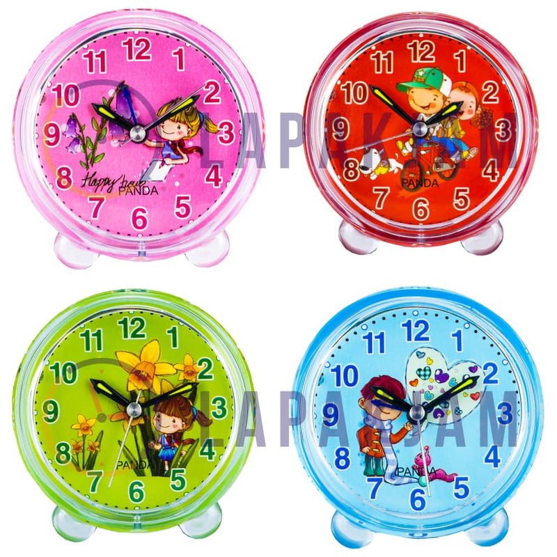 Jam Weker Analog Polos Minimalis Esa Pink WEESA3202PIN
